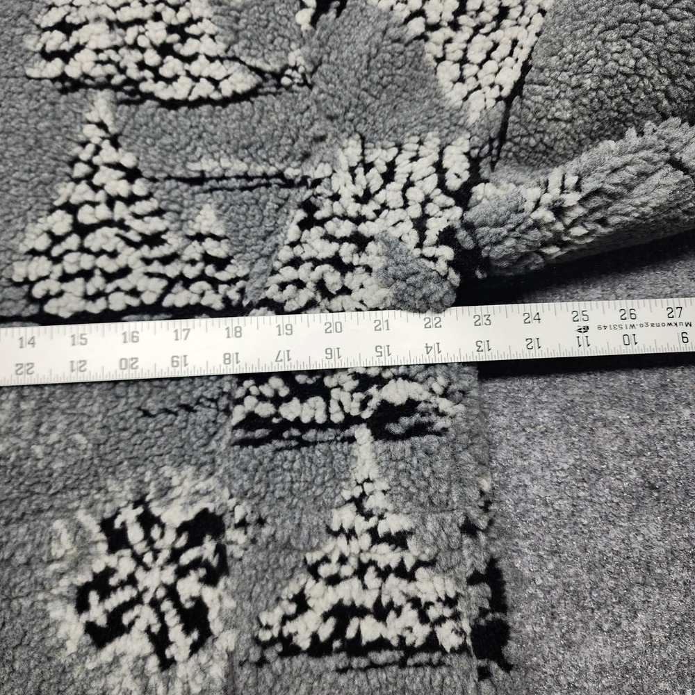 VINTAGE WOOLRICH Womens Large Full Zip Fleece Jacket Winter Print USA Made - Picture 3 of 6